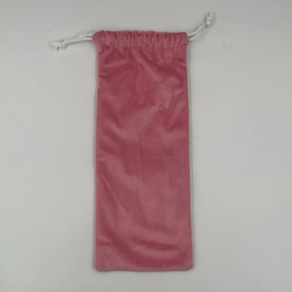 LoveShackFancy Velvet Rosa Beaux Pink Stanley Slim Bottle Pouch Dust Bag